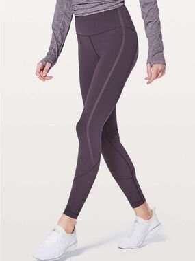 Lululemon Stop Drop & Squat Leggings, $118, Purple, Like New, Luxtreme, Yoga